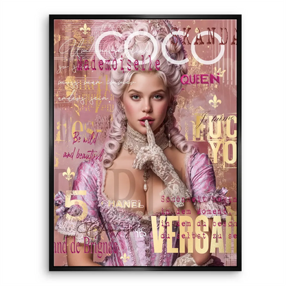 Marie Antoinette Pop Art Canvas Portrait – Glam Wall Art - Image 6