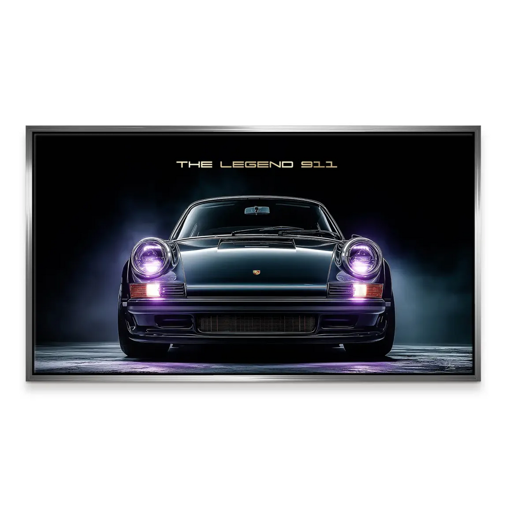 Modern automotive wall decor for office or living spaces featuring a Porsche 911.