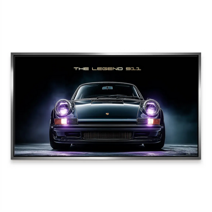 Modern automotive wall decor for office or living spaces featuring a Porsche 911.