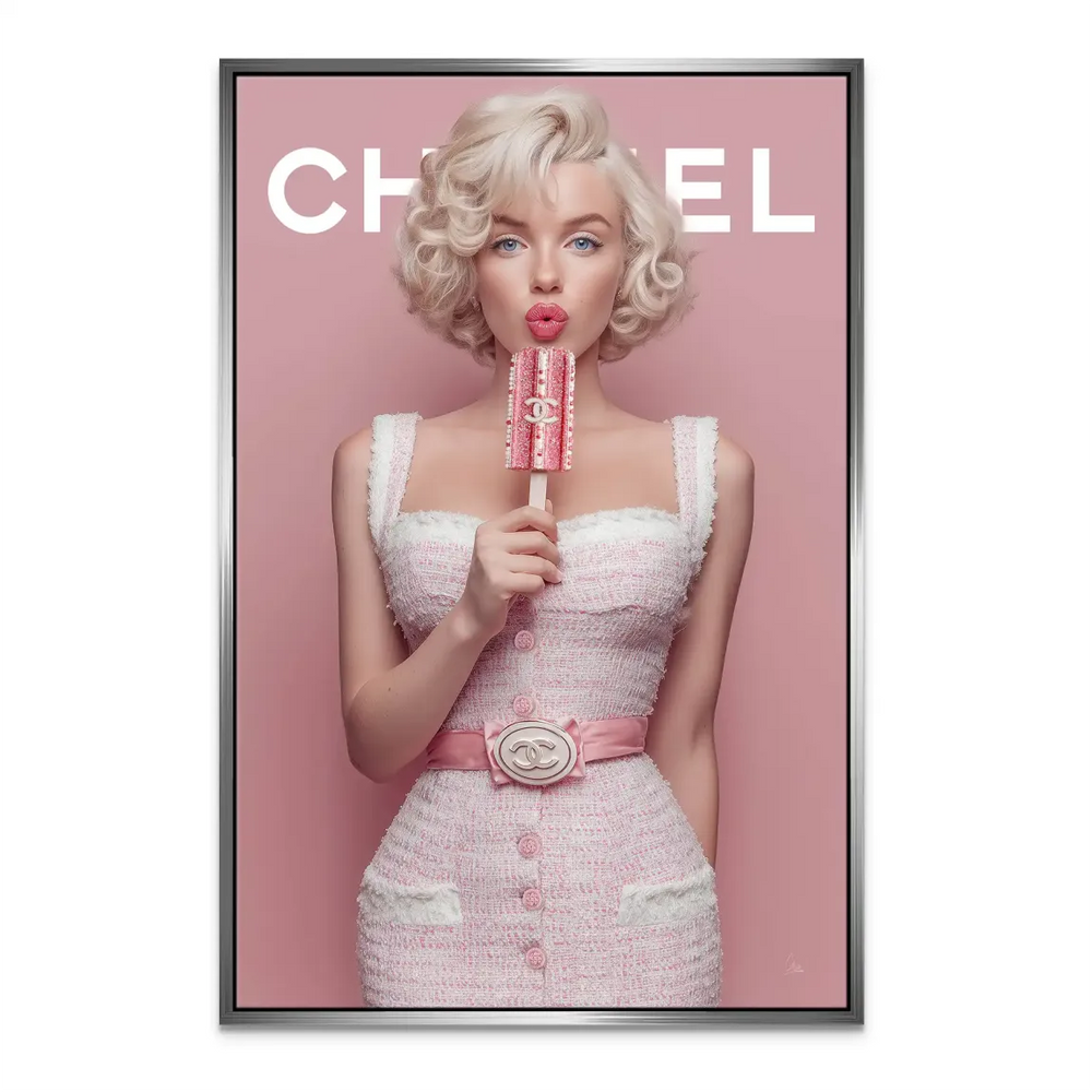 Pink Delight Marilyn Monroe Canvas Wall Art – Glam Fashion Portrait - Image 7