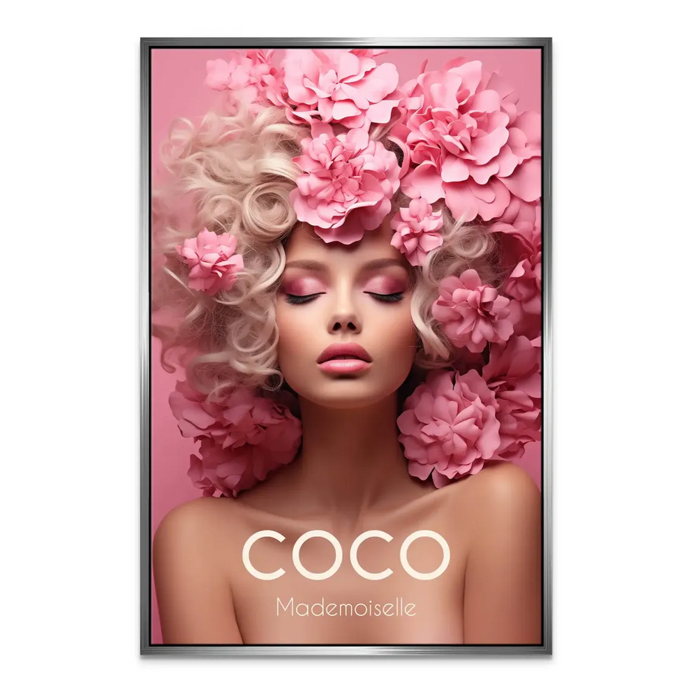 Contemporary wall decor with feminine, romantic mood for living spaces