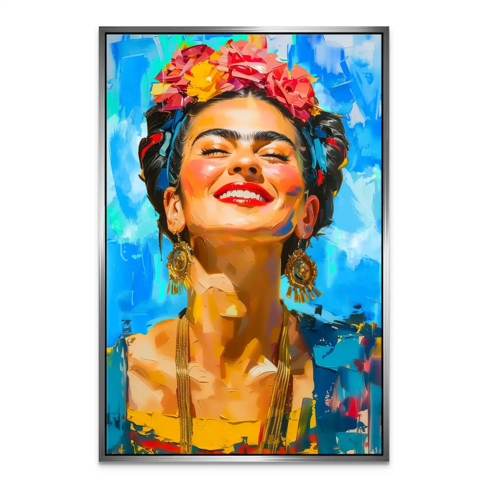 Modern impressionist Frida Kahlo wall art ideal for contemporary decor.