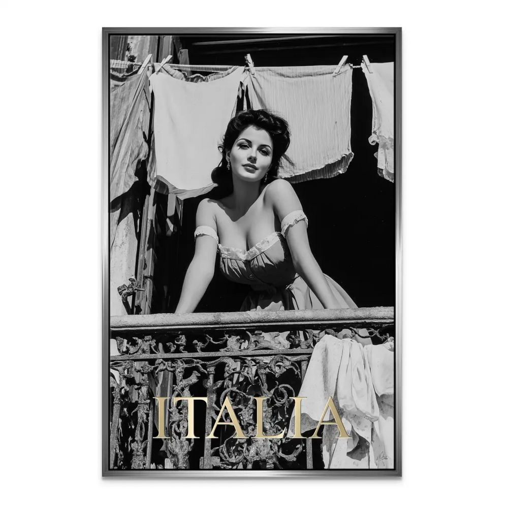 Beautiful Woman Black Canvas Art - Vintage European Portrait - Image 7