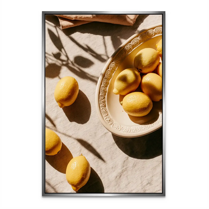Golden Lemons Canvas Art | Warm Still Life Wall Decor - Image 7