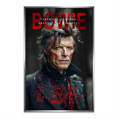 Contemporary Bowie Starman canvas art for creative spaces