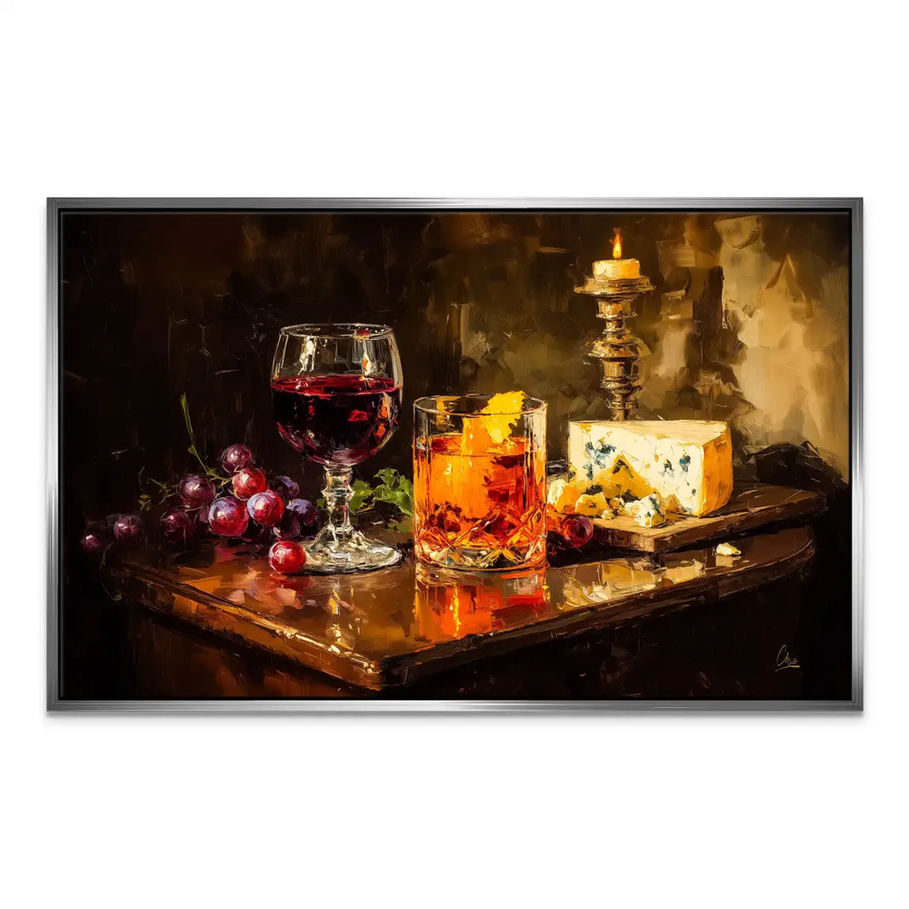 Wine & Pleasure Canvas Print: Luxurious Still Life Wall Art - Image 7