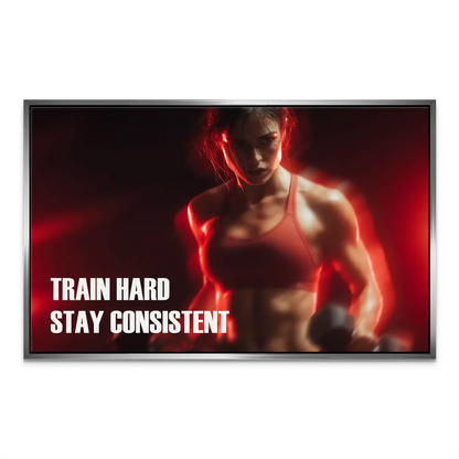 Fitness Motivation Canvas Art: Train Hard, Stay Consistent - Image 7