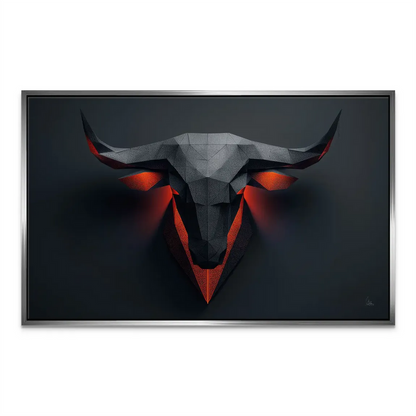 Noble Bull Head Canvas Art — Geometric Low-Poly Wall Decor - Image 6