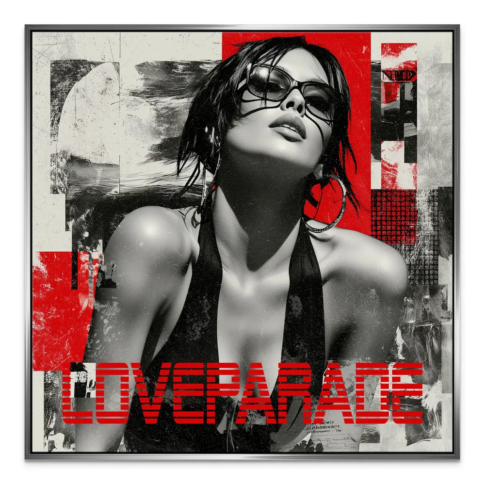 Love Parade Beauty Canvas Print - Urban Pop Art Wall Decor - Image 6