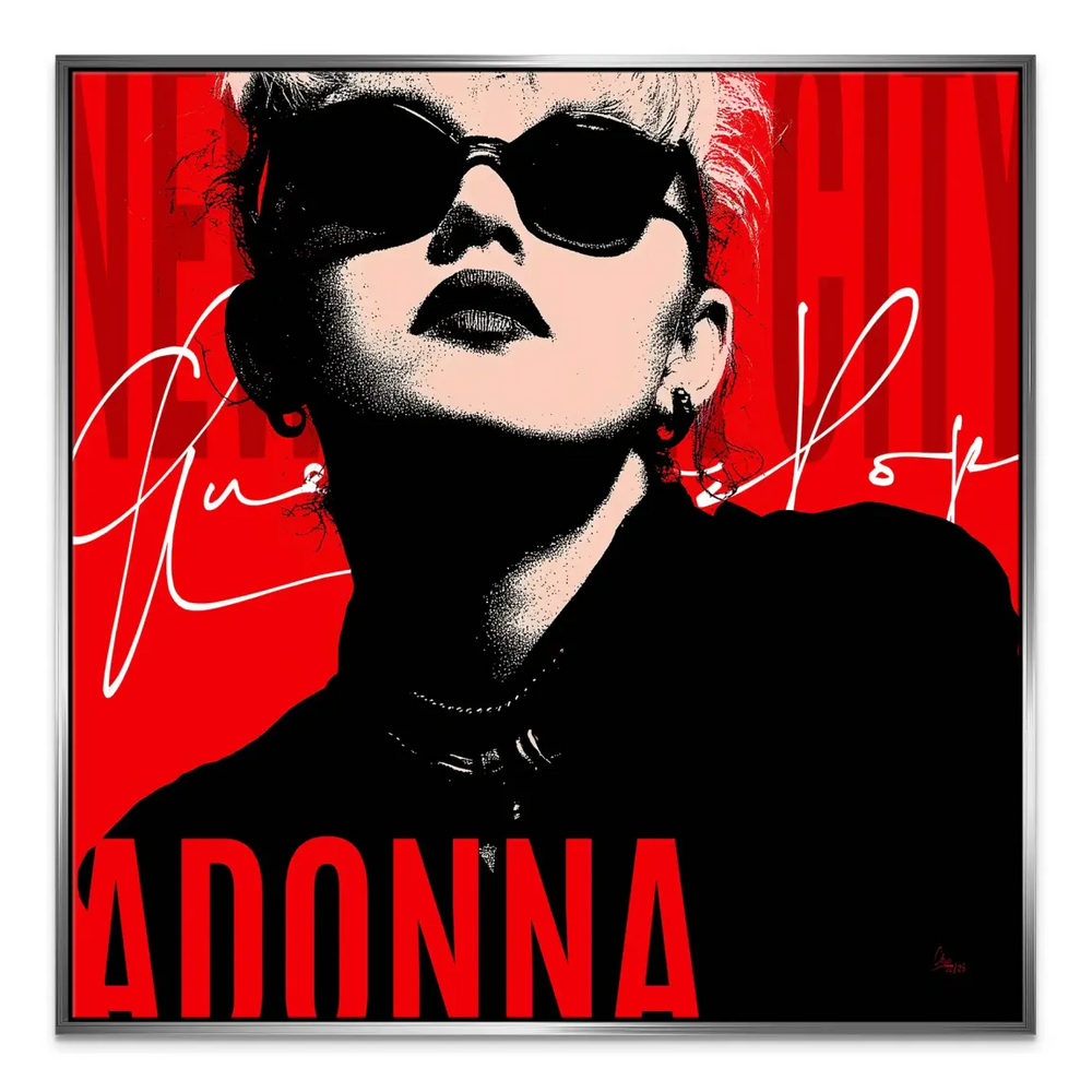 Dynamic composition with limited color palette and edgy vibe