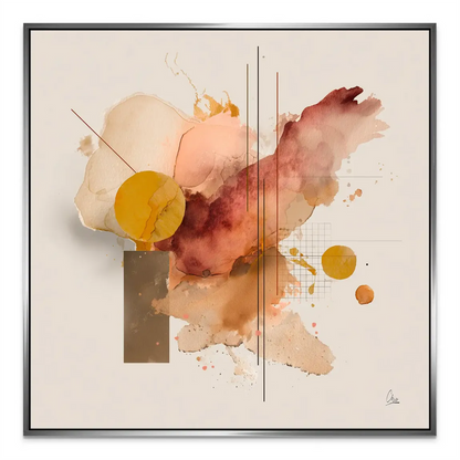 Warm-toned contemporary wall art suited for living rooms and bedrooms.
