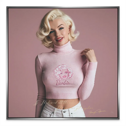 Marilyn Monroe Blush Canvas Art - Pink Glam Pop Portrait - Image 7