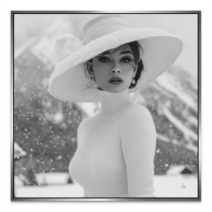 Elegant wall art blending mid-20th century glamour with modern style.
