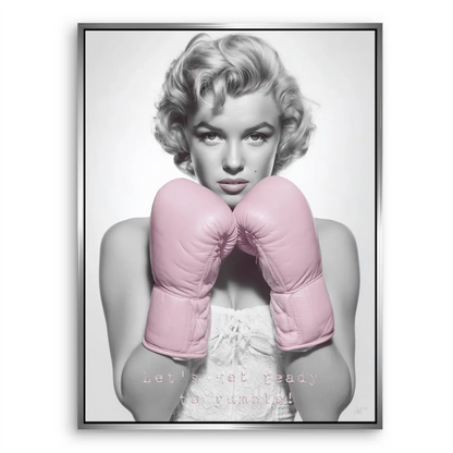 Classic Hollywood-inspired Marilyn Monroe canvas print for bedrooms or living rooms.