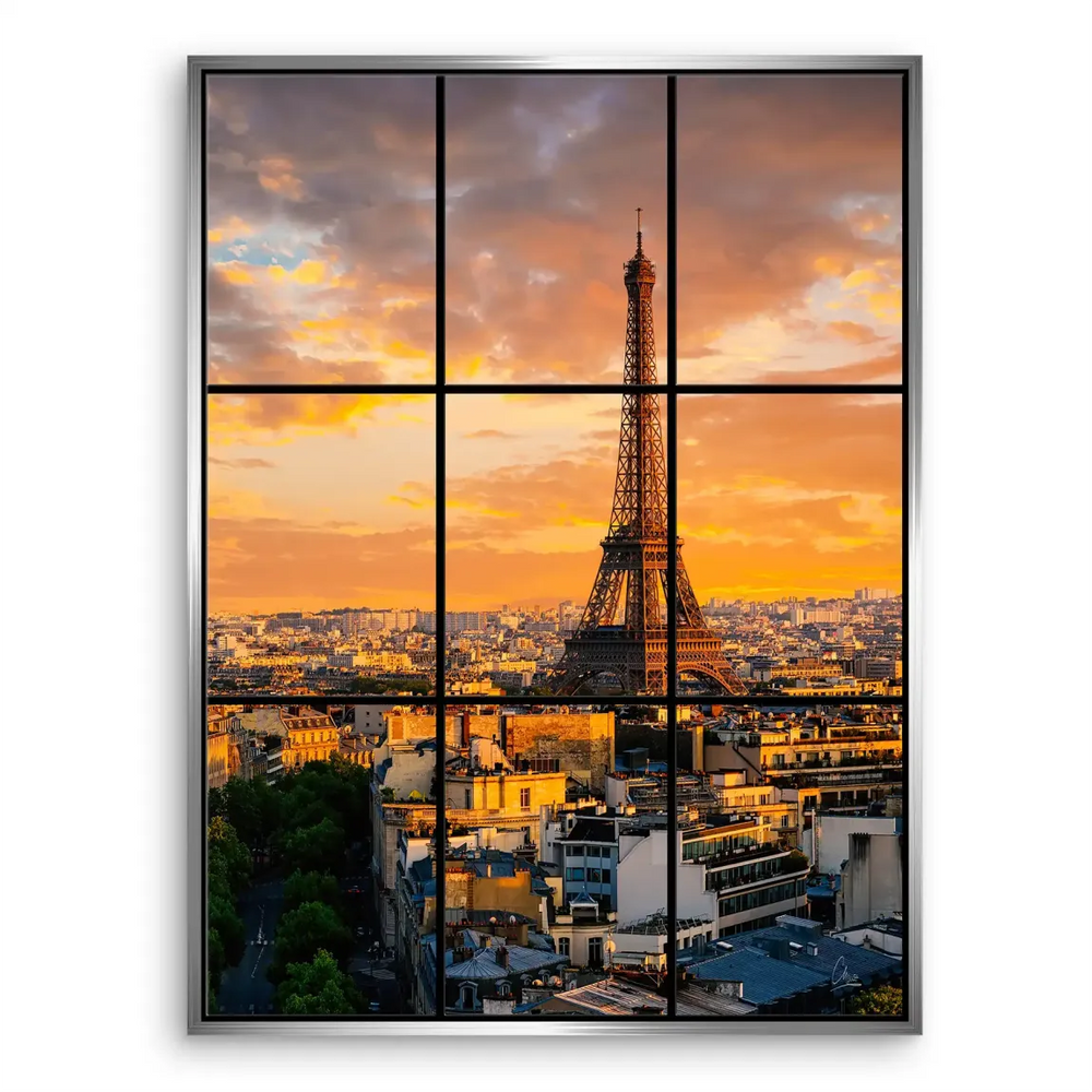 Romantic travel-inspired wall art suitable for contemporary interiors.