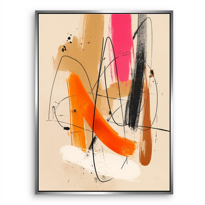 Vivid, movement-filled canvas painting designed as a room focal point
