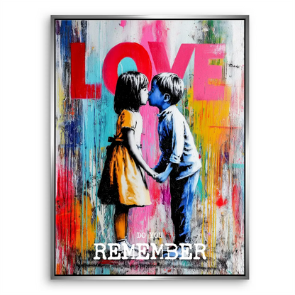 Playful nostalgic wall art suited for living rooms or bedrooms