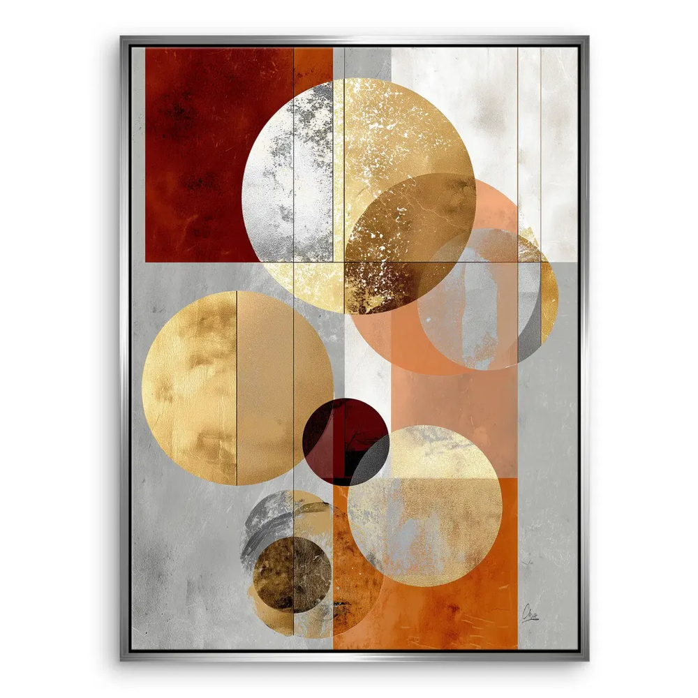 Contemporary canvas art suited for minimalist or industrial interiors