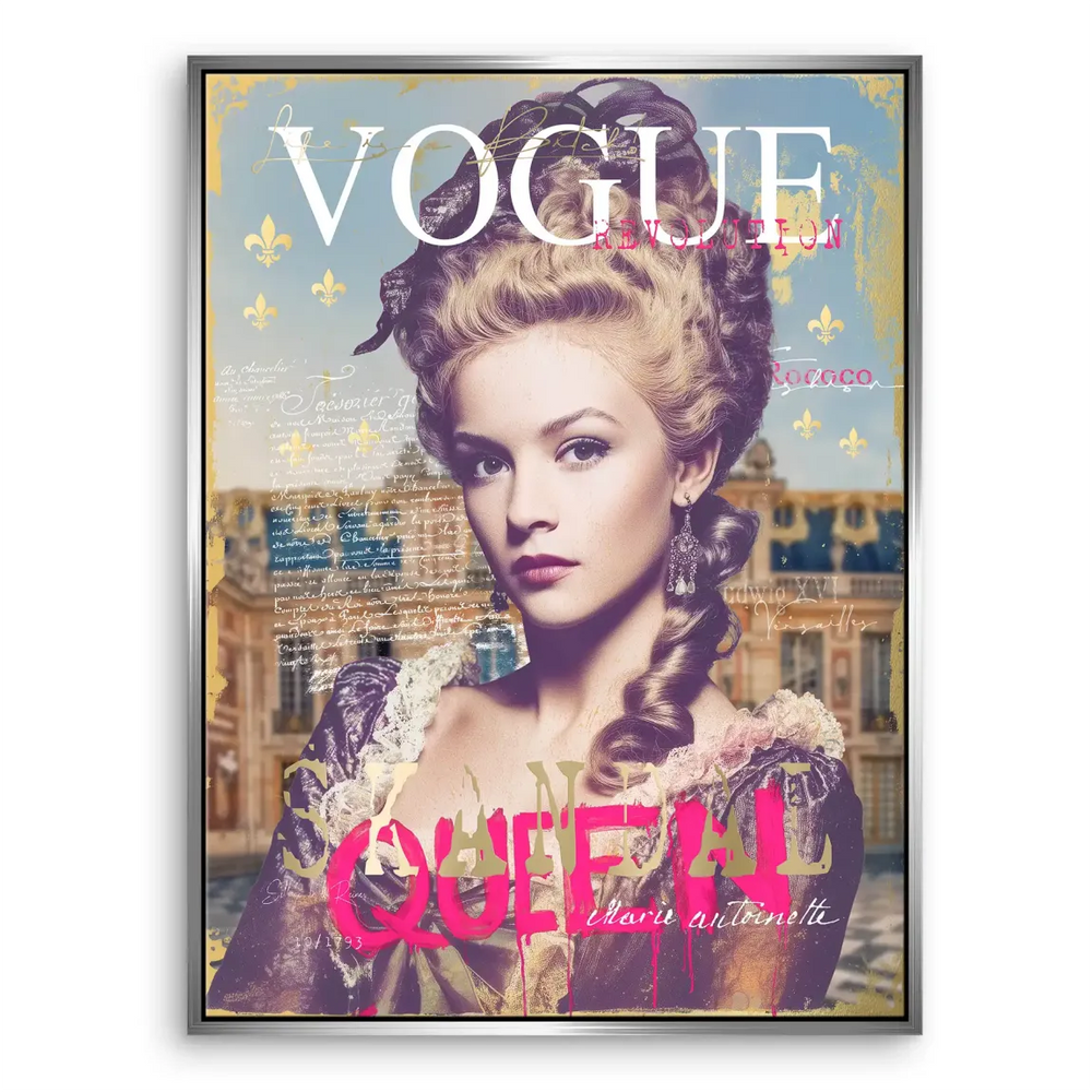 Marie Antoinette Vogue Canvas Portrait - Glam Graffiti Wall Art - Image 7