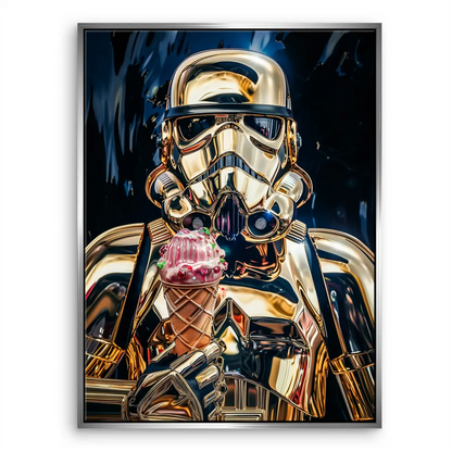 Futuristic look with a playful dessert twist in wall art