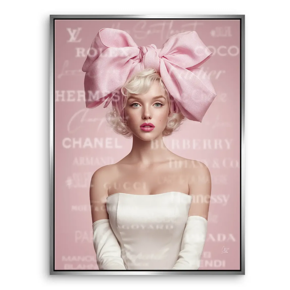 Luxurious chic wall art with Chanel and Hermès-inspired texture
