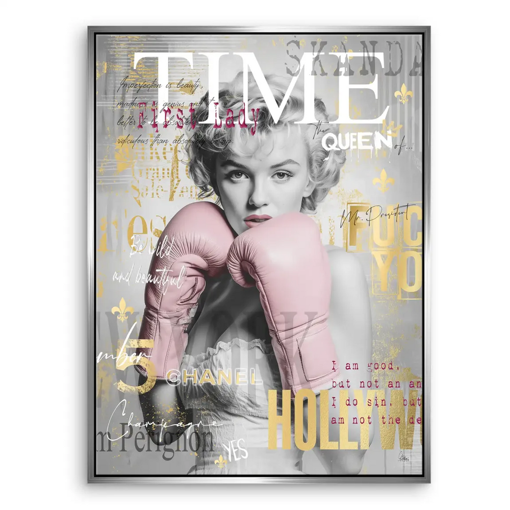 Marilyn Monroe Champ Pop Art Canvas Print - Bold Glam Wall Art - Image 7
