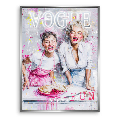Audrey Marilyn Vogue Canvas Wall Art – Playful Pop Art Glam - Image 7