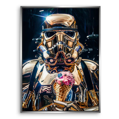 Stormtrooper Gold Canvas Picture – Pink Ice Cream Pop Graffiti - Image 7