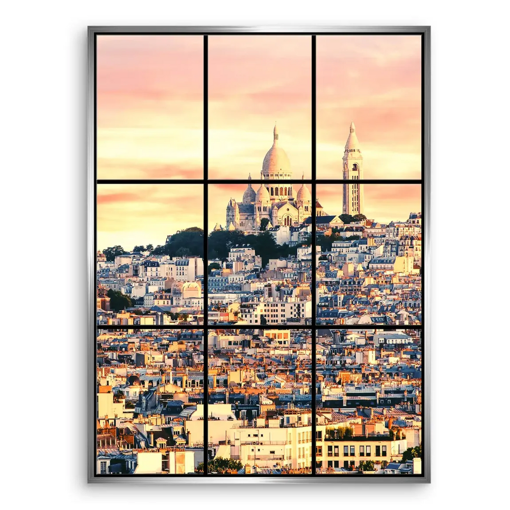 Tranquil morning light over Montmartre and surrounding streets