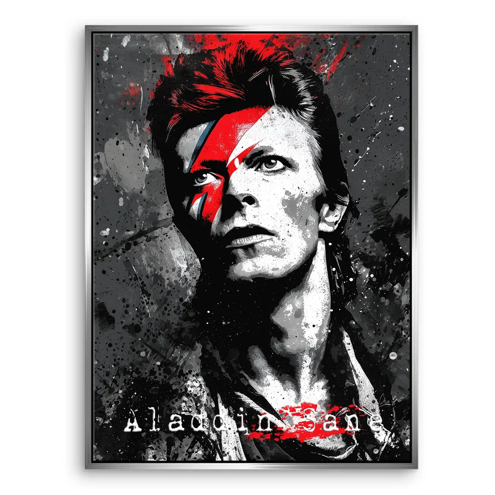 David Bowie wall art for living room or studio decor