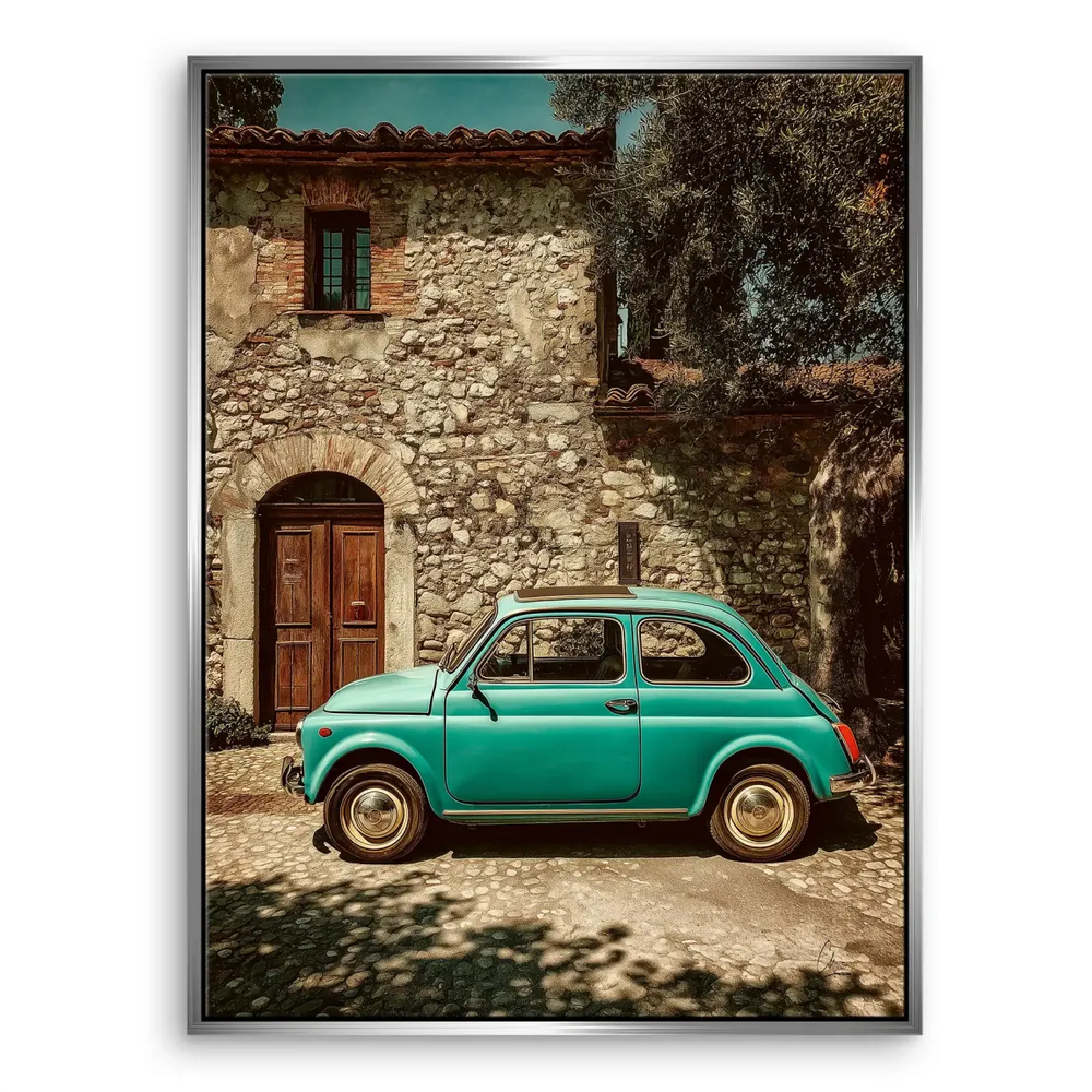 Canvas wall art featuring timeless Italian charm for living rooms.
