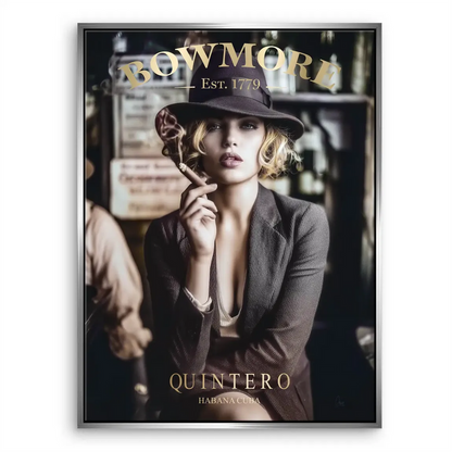 Whisky Noir Canvas Art – Vintage Glamour Portrait for Home Bar - Image 7