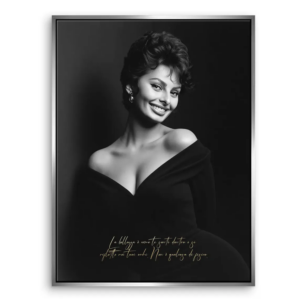 Sophia Loren Smile Canvas Print – Classic Hollywood Portrait - Image 7