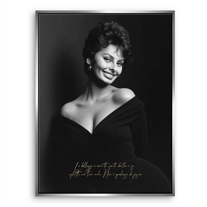 Sophia Loren Smile Canvas Print – Classic Hollywood Portrait - Image 7