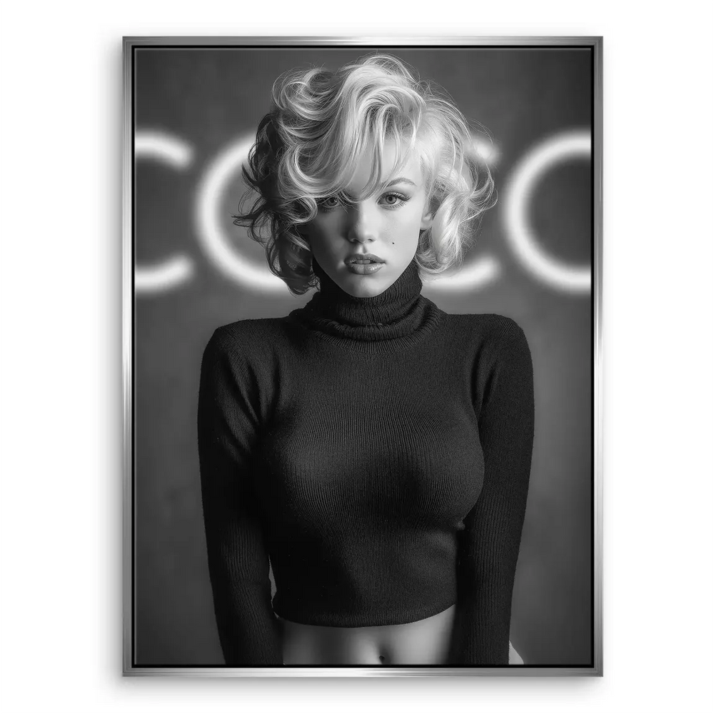 Marilyn Coco Glamour Canvas Wall Art – Vintage Hollywood Portrait - Image 6
