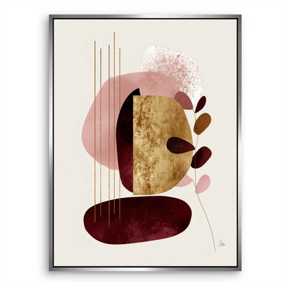 Minimalist abstract canvas piece suitable for Scandinavian and Bohemian decor