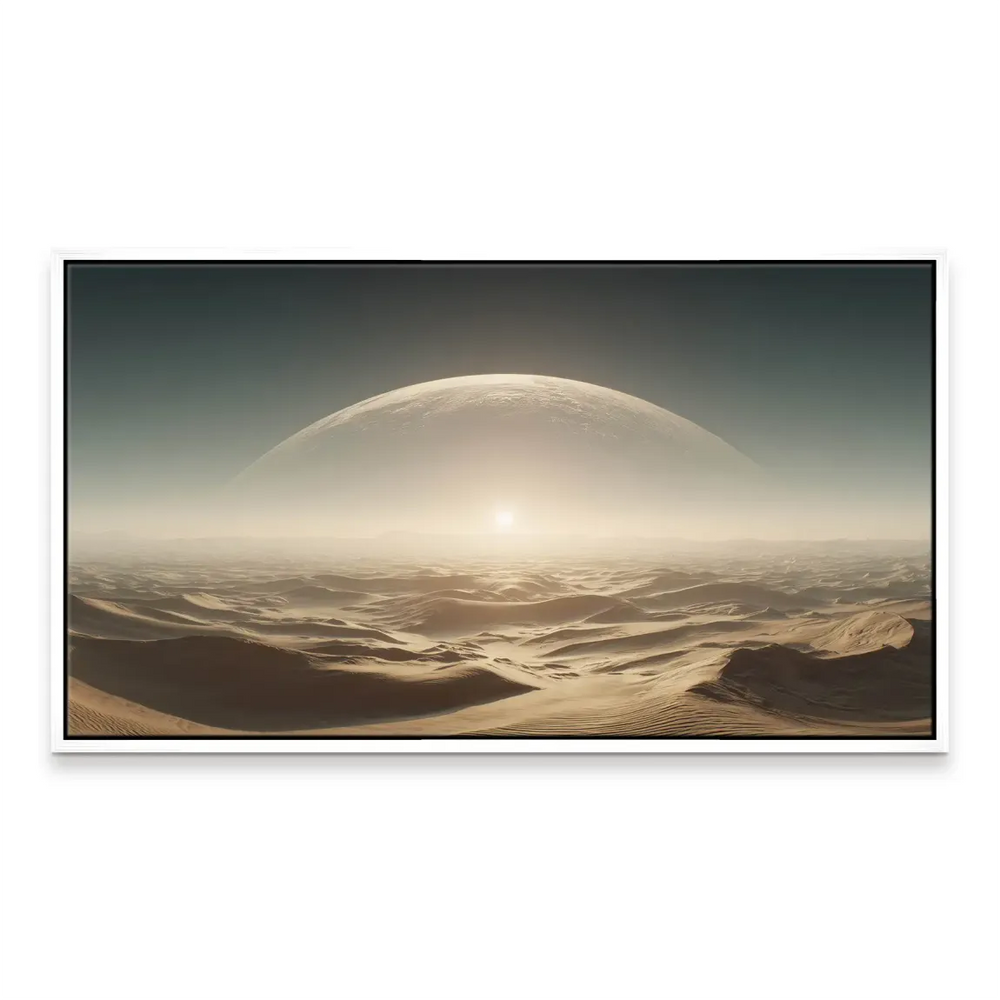 Contemporary canvas wall art ideal for adding cosmic wonder to a living space.