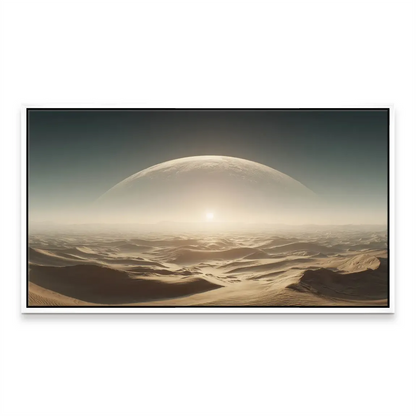 Contemporary canvas wall art ideal for adding cosmic wonder to a living space.