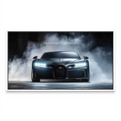 Sophisticated Bugatti wall art for a refined man cave