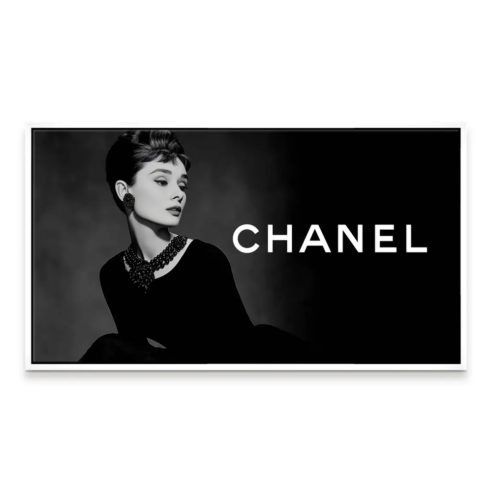 Glamorous classic Hollywood style canvas wall art for a modern interior