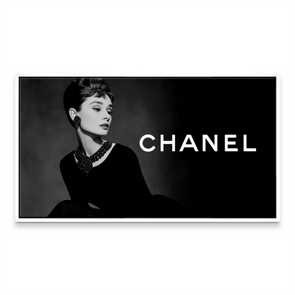 Glamorous classic Hollywood style canvas wall art for a modern interior