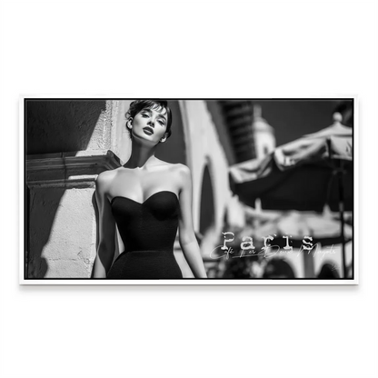 Sophisticated wall decor blending cinema glamour with Parisian cafe atmosphere