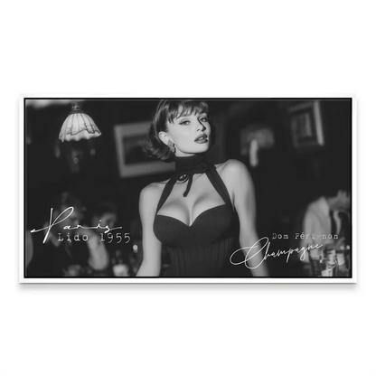 Classic black-and-white wall art with noir mood for modern interiors