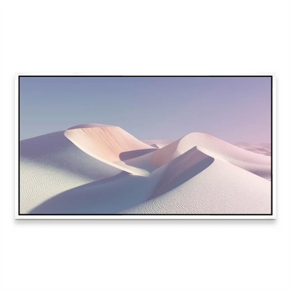 The White Sand Canvas Picture displayed in a living room setting as a focal art piece.