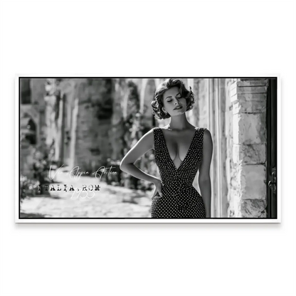 Rome-inspired vintage glamour canvas art for classic interior design