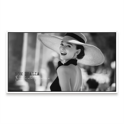 Classic European chic wall decor in black and white with retro vibe