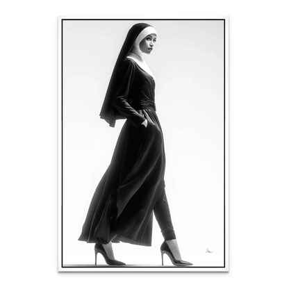 High-contrast portrait suitable for modern living rooms or offices.