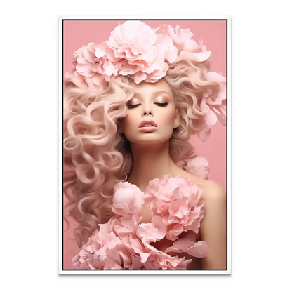Rose Couture Canvas Picture - Pink Romantic Portrait Wall Art - Image 7