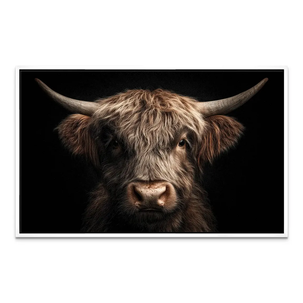 Elegant animal portrait canvas for minimalist or industrial interiors