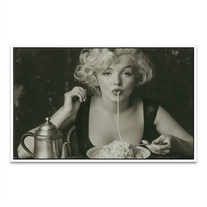 Marilyn Pasta Canvas Picture – Vintage Hollywood Wall Art - Image 7